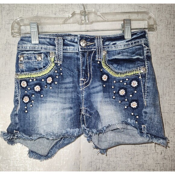 Miss Me Other - Miss Me Girls Denim Shorts Sz 12 JK5729HS